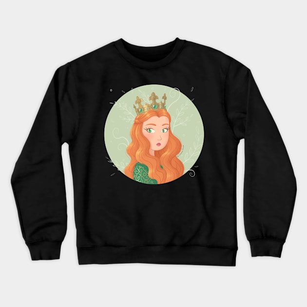 Irish queen Crewneck Sweatshirt by SilveryDreams